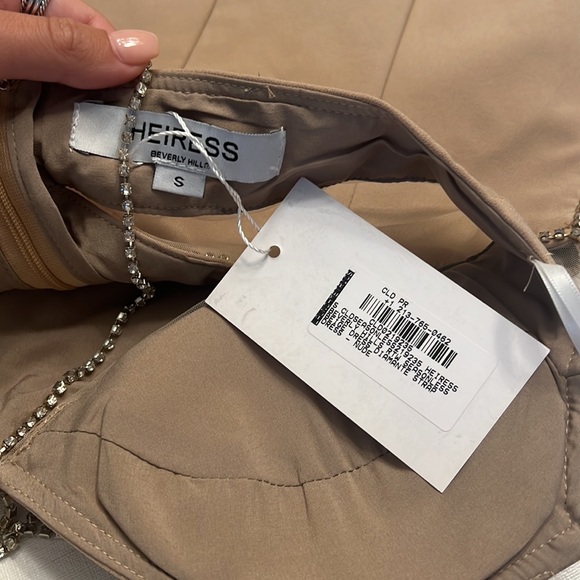 NWT HEIRESS Beverly Hills diamante strap cutout mini dress - Picture 4 of 7